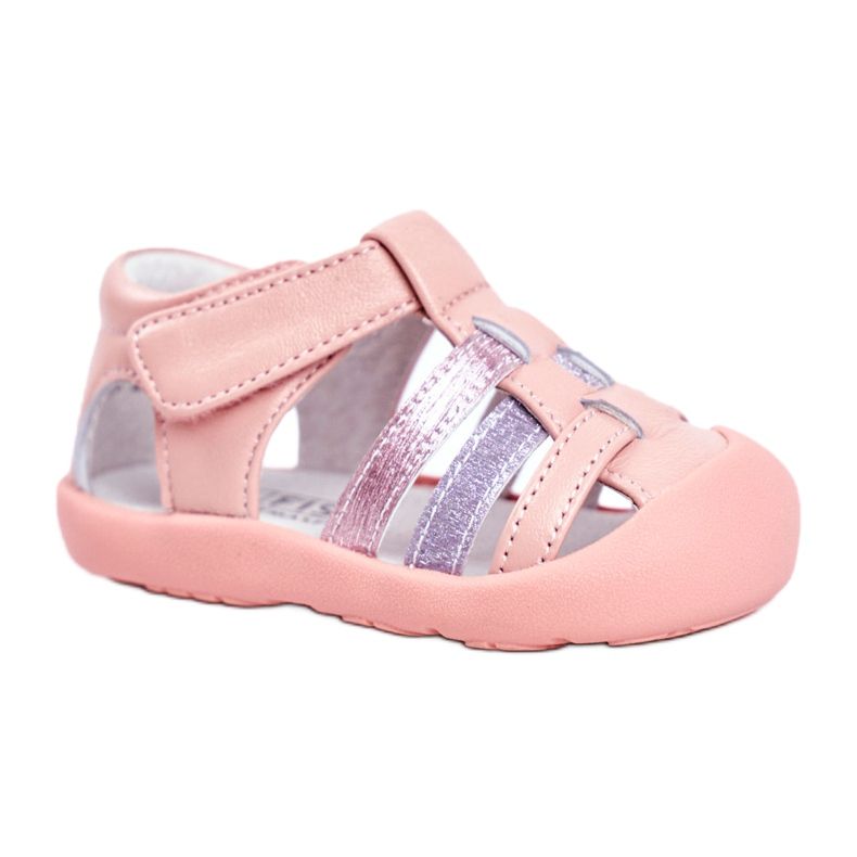 Apawwa Dječje sandale s Velcro Glitter Pink Ontario ružičasta siva