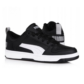 Puma Rebound Layup Lo Sl Jr 370490 02 crna