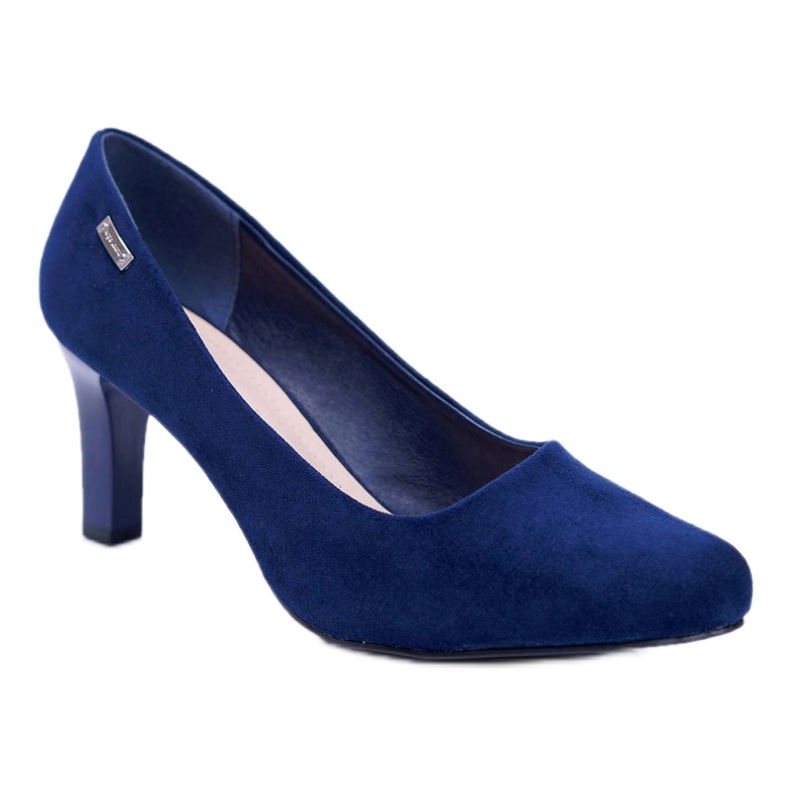 Ženske pumpe Sergio Leone Navy Blue Suede Orsola mornarsko plava