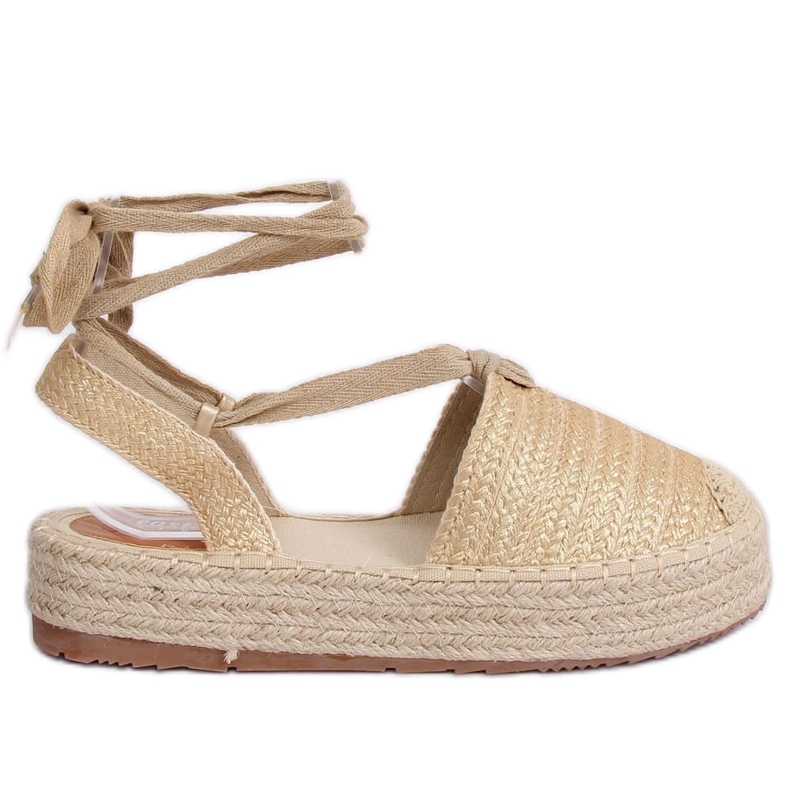 Ženske sandale espadrile zlatne TU139P Gold zlatna