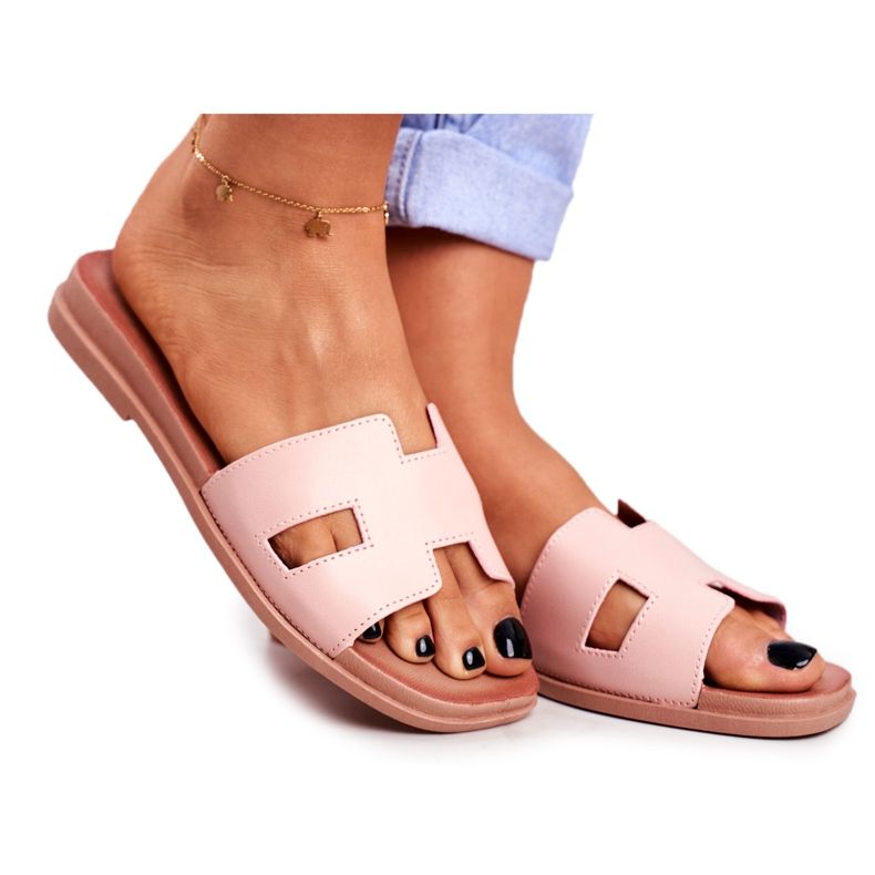 BUGO Ženske papuče Pink Geometric Classic Theodora ružičasta