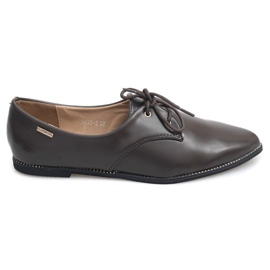 Klasične elegantne ženske cipele smeđe boje Y439 smeđa