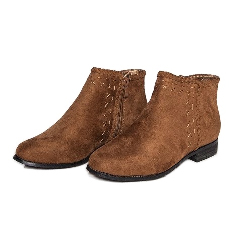 Suede Booties Chelsea čizme 100-602 Camel smeđa