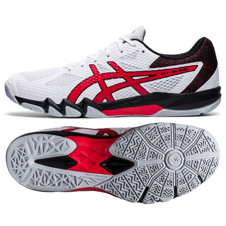 Asics Gel Blade 7 M 1071A029-101 cipela za squash bijela crvena