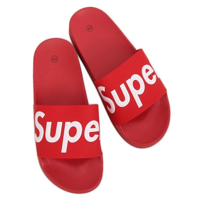 Crvene Ženske crvene papuče CK110 Crvene crvena