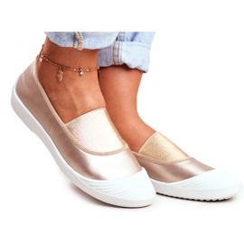 LU BOO Tenisice Slip-on zlatne tenisice Justy zlatni