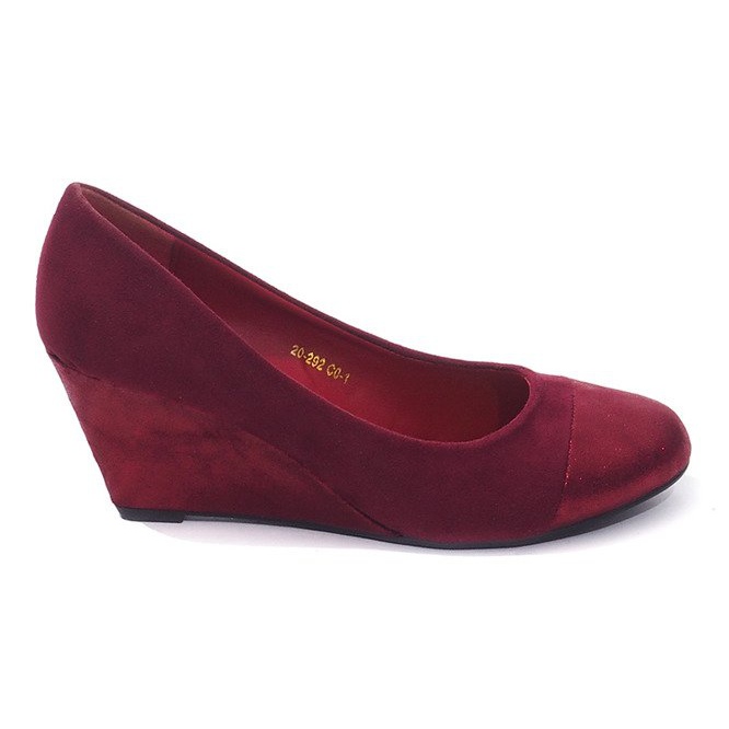 Klinaste pumpe 20-292 Vino crvena