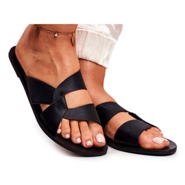 Ženske klasične papuče Lu Boo Black Mabella crna