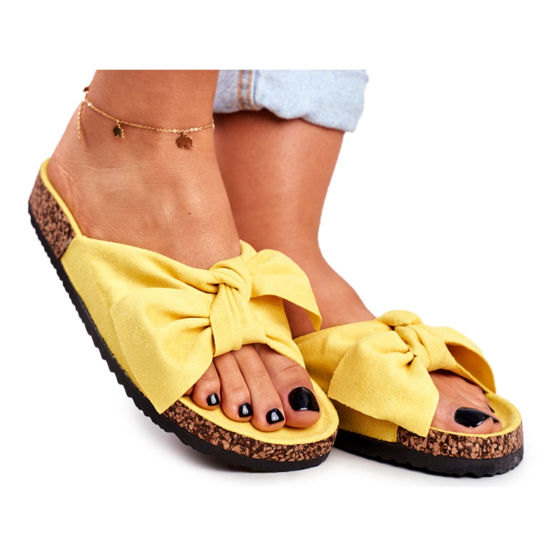 PS1 Ženske žute papuče na plutu Wendy žuta boja