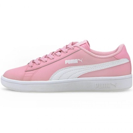 Puma Smash v2 L Jr 365170 24 crno ružičasta