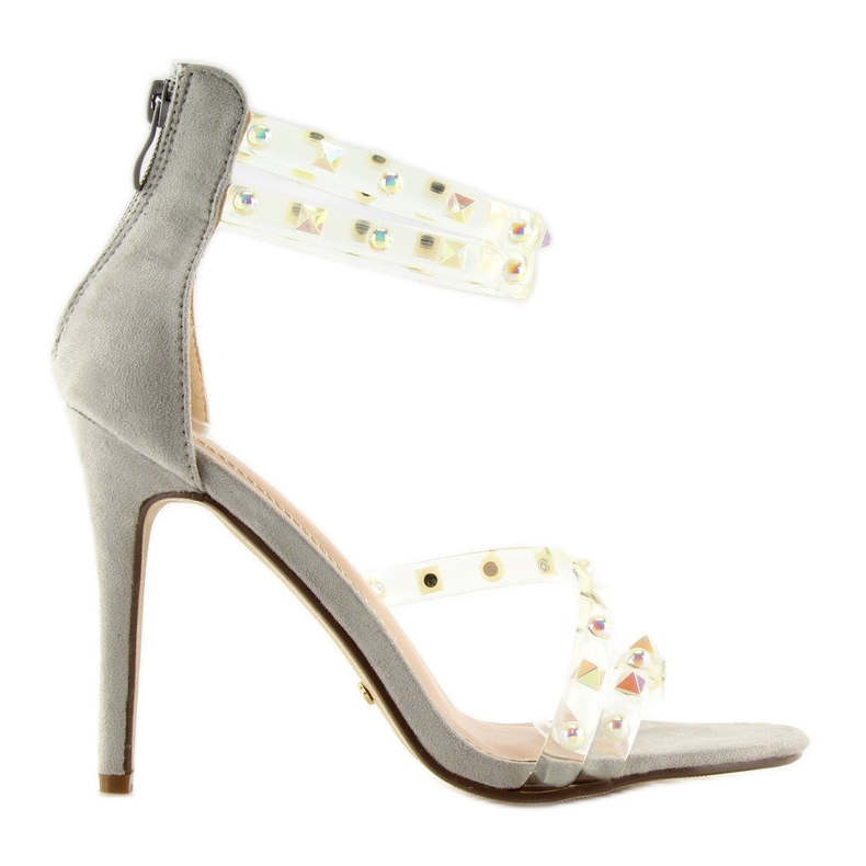 Sandale sa silikonskim remenčićima NF-25P Siva