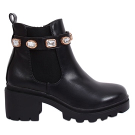 Crne čizme Chelsea, crne HE107 crne crna