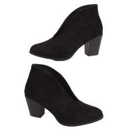 Crne čizme s crnim prorezom NS128P Crna