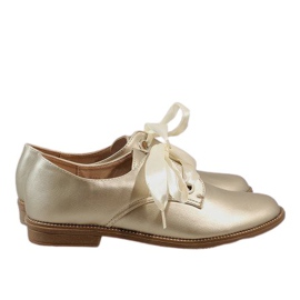 Zlatne cipele na vezanje 188-233 zlatni žuta boja