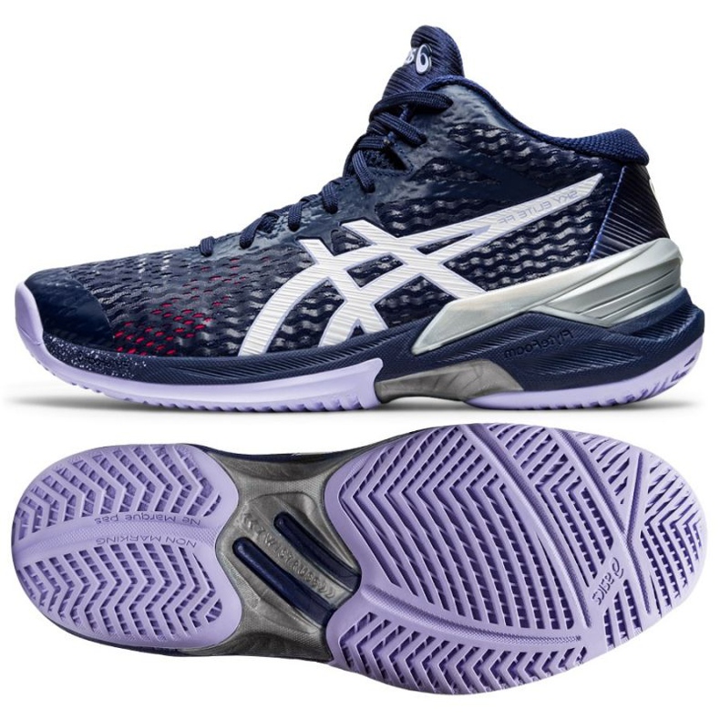 Asics Sky Elite Ff Mt W 1052A023-400 cipele za odbojku grafit, tamnoplava plava i tamnoplava