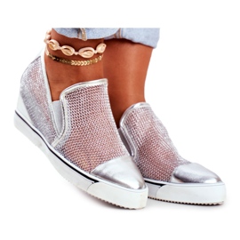 Ženske Lu Boo tenisice s mrežastim srebrnim Morgonom siva