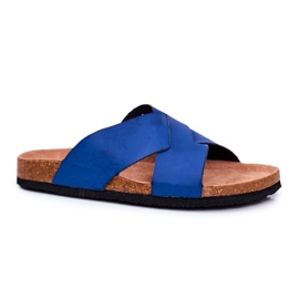 Muške papuče Big Star Navy Blue DD174602 tamnoplava plava