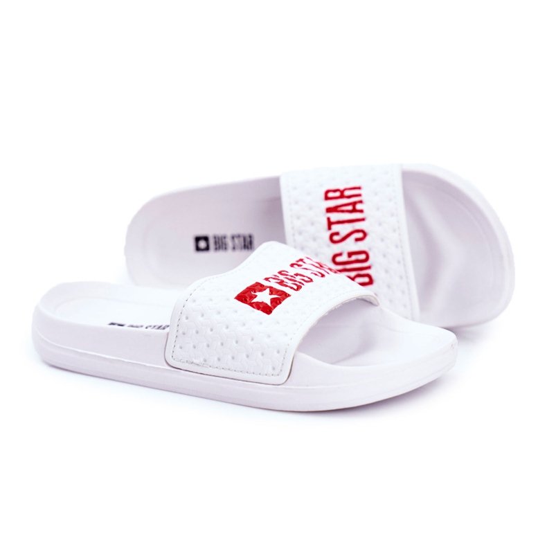 Dječje papuče Big Star White Quilted GG374803 bijela