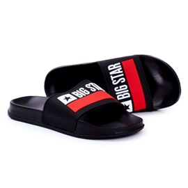 Muške papuče Big Star Classic Black GG174936 bijela crna crvena