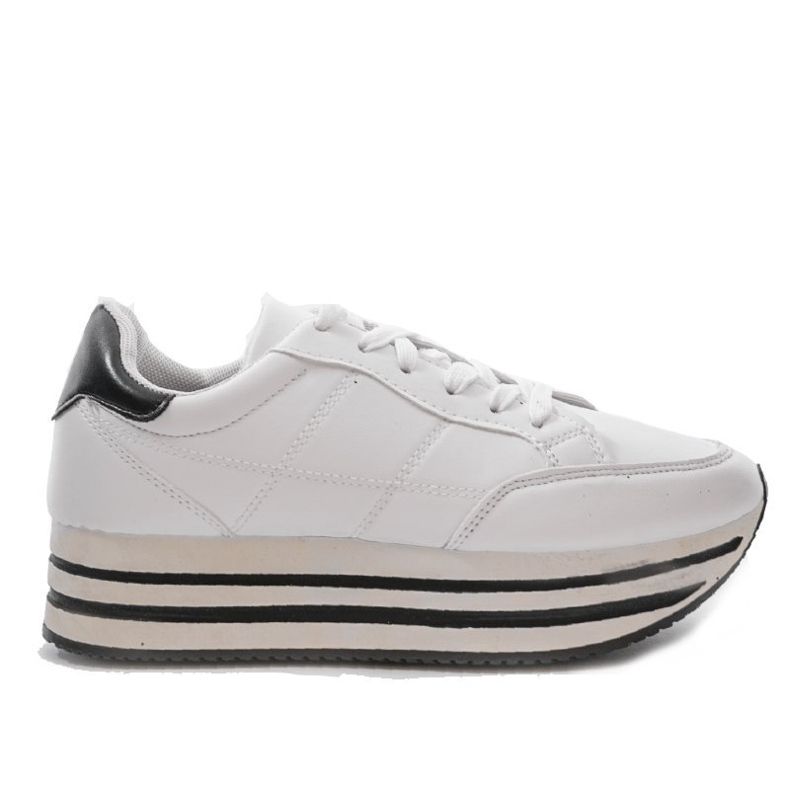 Modne bijele ženske sportske cipele 230-3 bijela