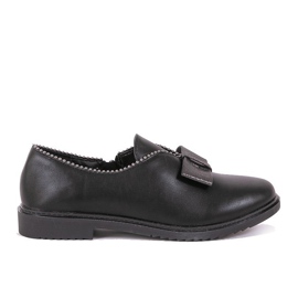 BM Crne slip-on cipele s mašnom 239-2 crna