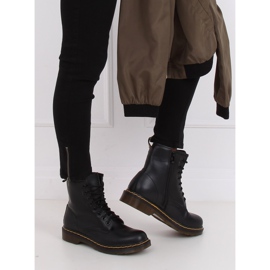 Crne čizme čipkane crne čizme NC1019 crne crna