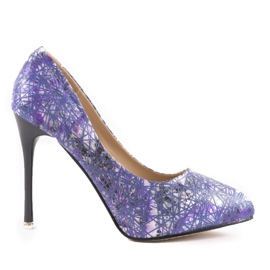 Ljubičaste cvjetne igle 0116-4 ljubičasta višebojan