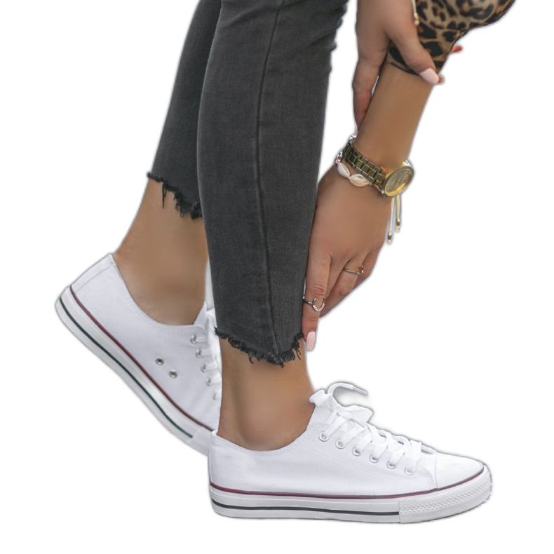 Bijele klasične ženske tenisice TH68-1 bijela