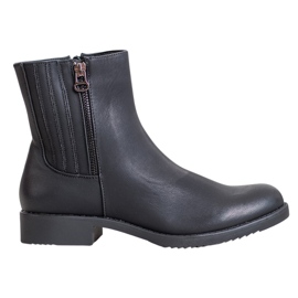 J. Star Visoke čizme s eko kožom crna