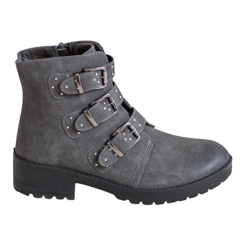 J. Star Sivi radnici sa kopčama siva