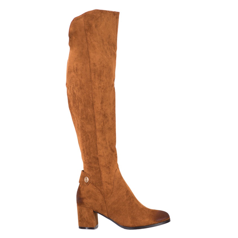 VINCEZA visoke čizme smeđa