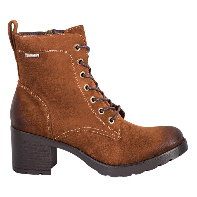 VINCEZA čizme od antilopa smeđa