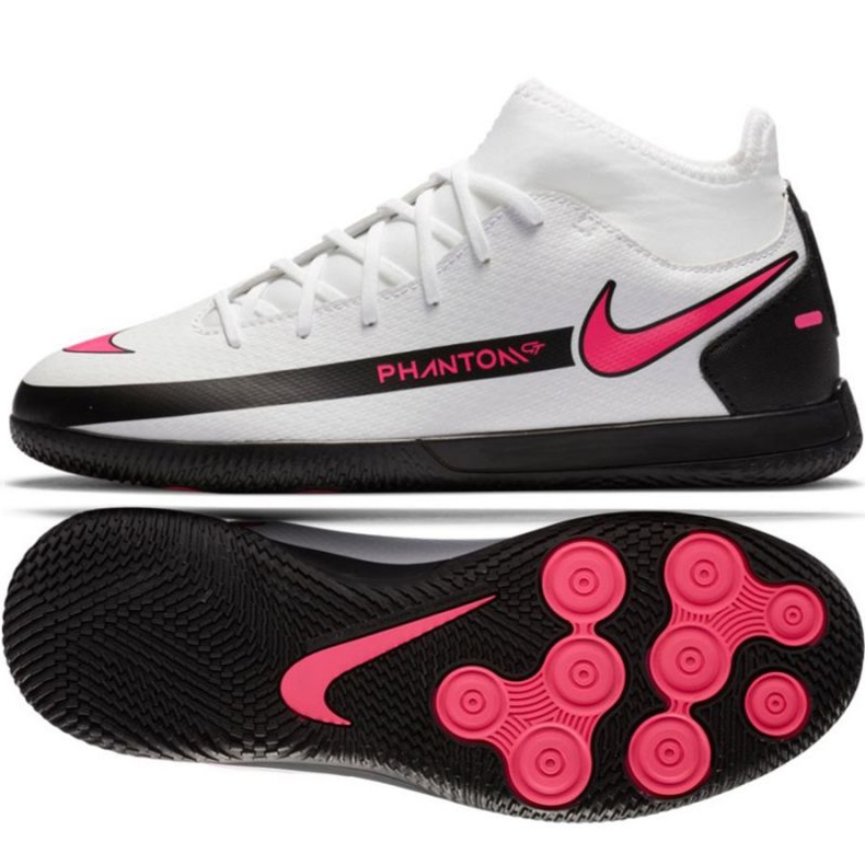 Nike Phantom Gt Club Df Ic Jr CW6728-160 nogometne cipele raznobojna bijela