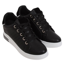 Crne R78 Crne tenisice na skrivenom klinu crno