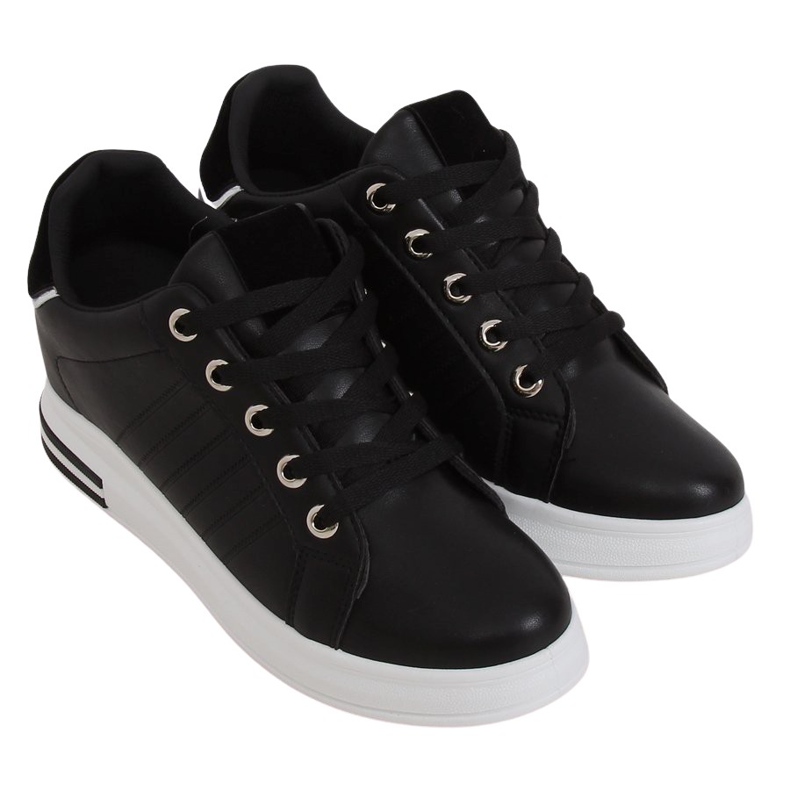 Crne R78 Crne tenisice na skrivenom klinu crno