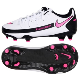 Nogometne cipele Nike Phantom Gt Club FG / MG Jr DC9466-160 bijela šaren