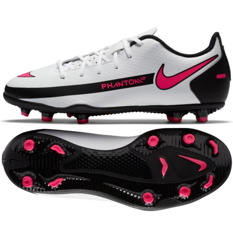 Nike Phantom Gt Club FG / MG Jr CK8479-160 nogometne cipele raznobojna bijela