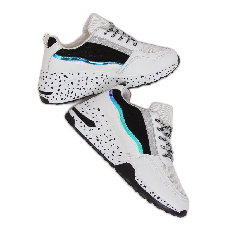 Bijele ženske sportske cipele C-3151 Crna bijela