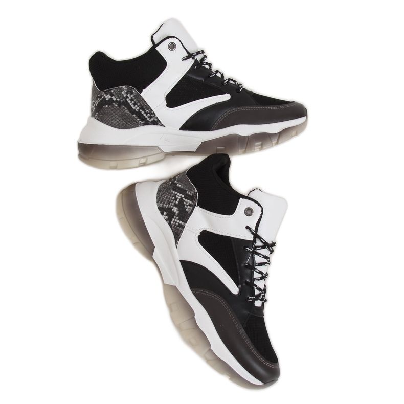 Crne 2000-C06 Crne visoke tenisice crno