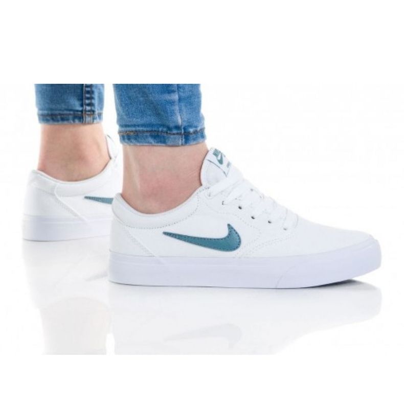 Nike Sb Charge Cnvs (GS) Jr CQ0260-100 bijela ružičasta