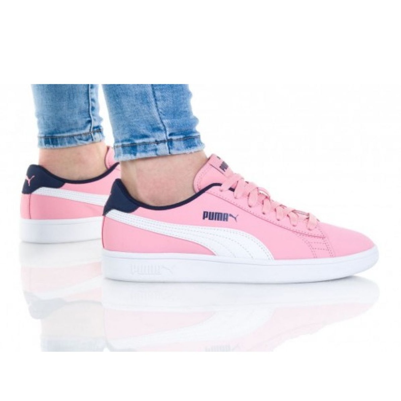 Puma Smash V2 Buck Jr 365182 16 cipela bijela ružičasta