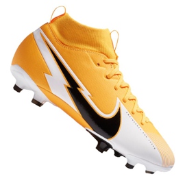 Nike tenisice za nogomet Superfly 7 Academy Mg Jr AT8120-801 višebojan narančaste i crvene