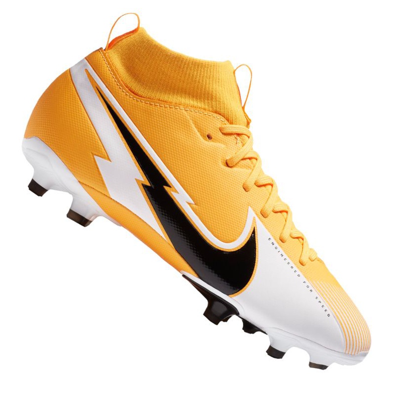 Nike tenisice za nogomet Superfly 7 Academy Mg Jr AT8120-801 raznobojna naranče i crvene