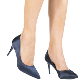 Tamnoplave pumpe na peti LEI-160 mornarsko plava