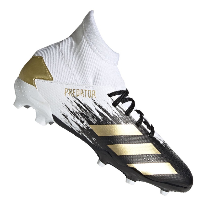 Adidas Predator 20.3 Fg Jr FW9215 kopačke siva / srebrna, bijela, crna, zlatna bijela