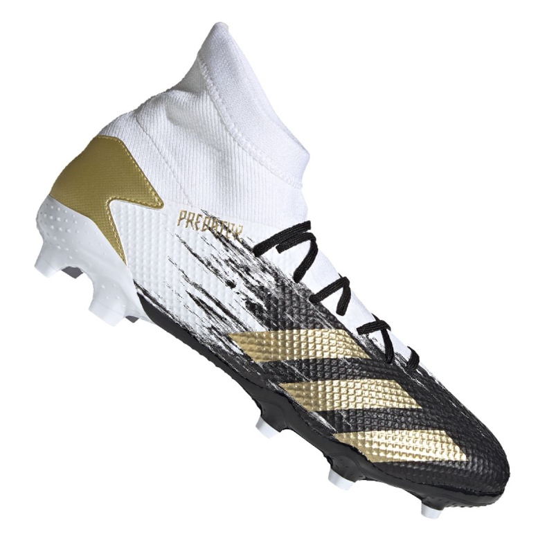 Adidas Predator 20.3 Fg M FW9196 kopačke crna, bijela, crna, zlatna bijela