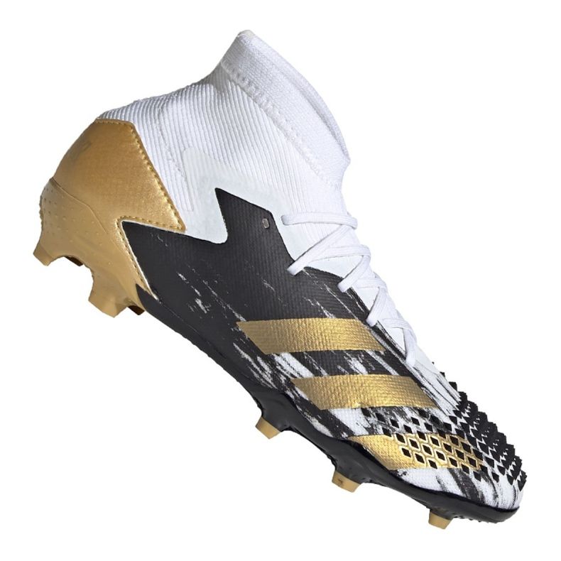 Kopačke Adidas Predator 20.1 Fg Jr FW9208 crna, bijela, crna, zlatna bijela