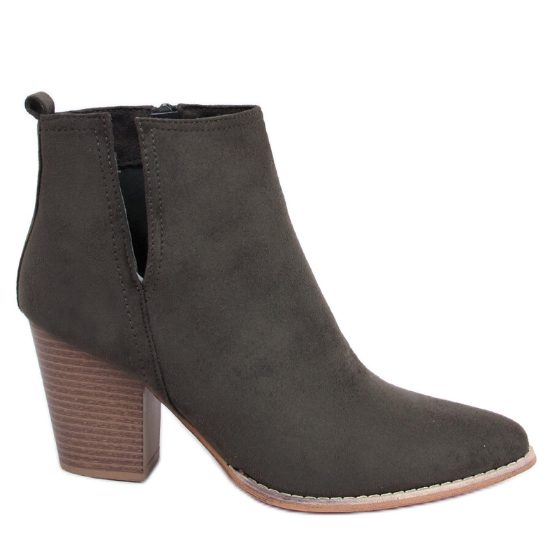 Čizme s visokim potpeticama s bademasto-zelenim prstima M397 Green zelena