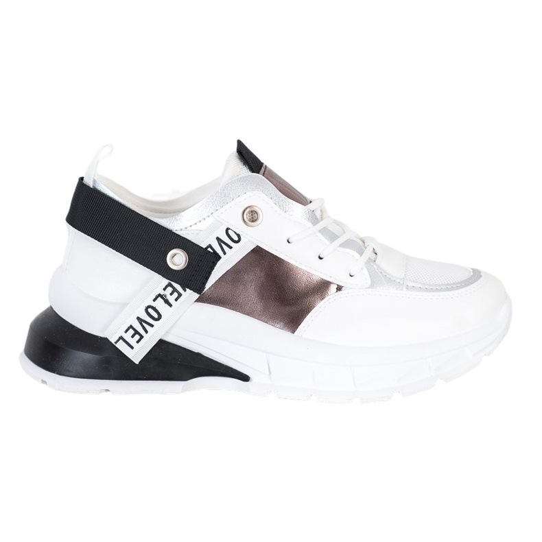 Marquiz Elegantne tenisice bijela crno