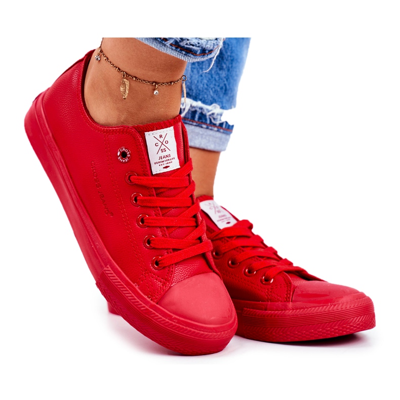 Ženske tenisice Cross Jeans Red DD2R4032 crvena